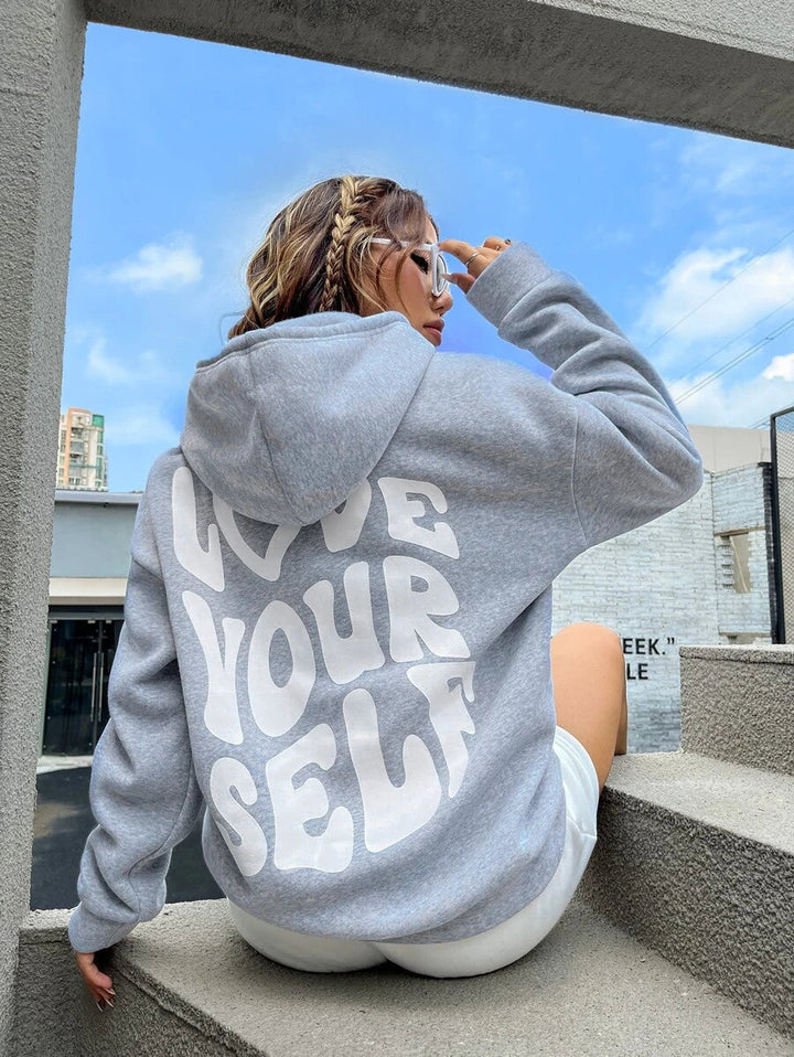 Levoire | Love Sweat À Capuche En 100% Coton Gris