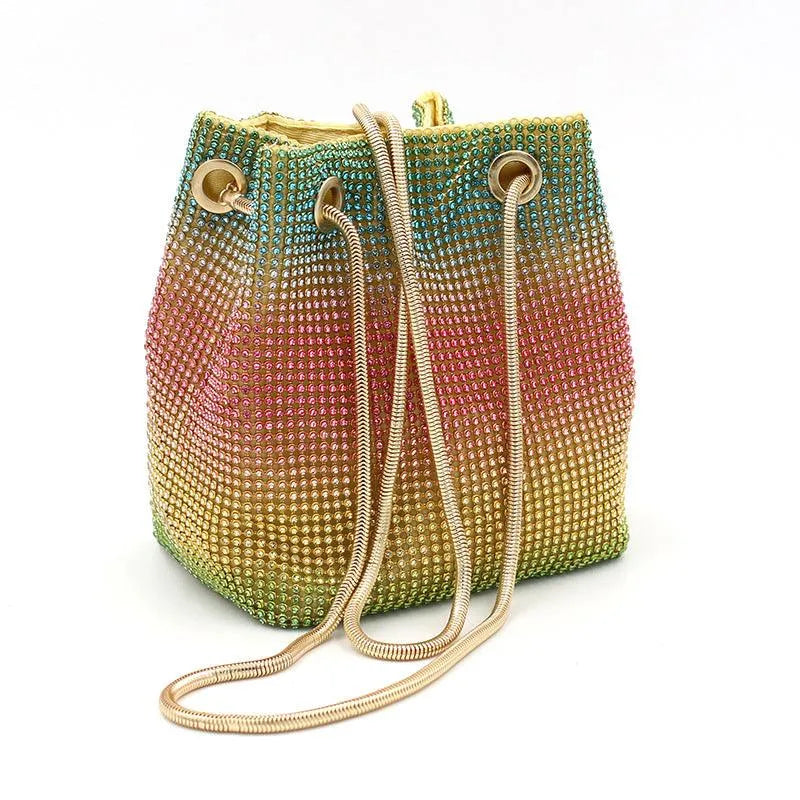 Levoire | Sac à parapluie arc-en-ciel avec des diamants Couleur