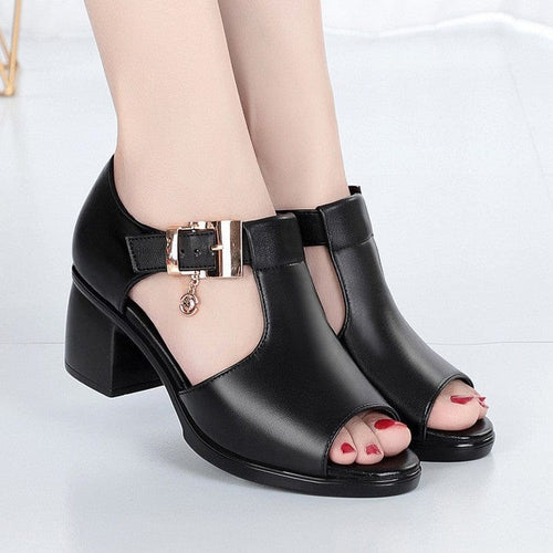 Levoire | Sandales Talon Bas Chic