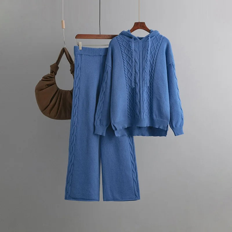 Levoire | Ensemble de gilets en tricot très confortables grande taille Bleu