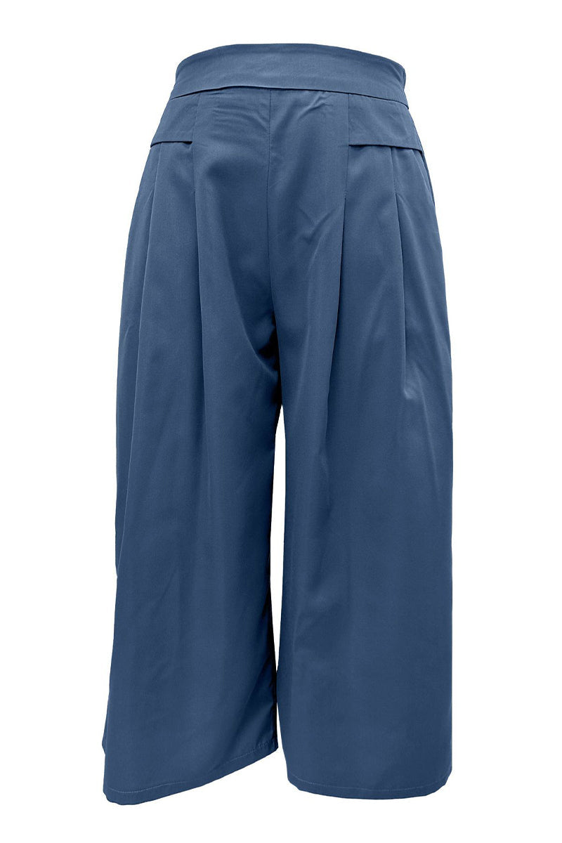 Levoire | Élégance Décontractée Sac Solide Taille Haute Ample Pantalons Unis