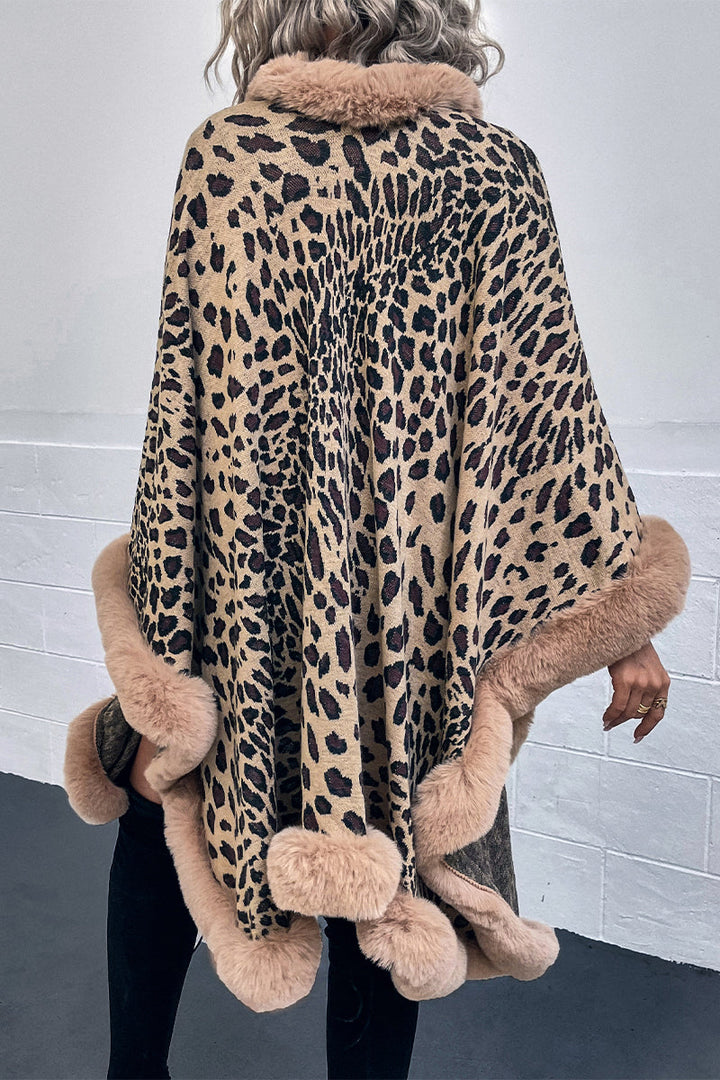 Levoire | Street Élégant Léopard Patchwork Vêtements D'Extérieur