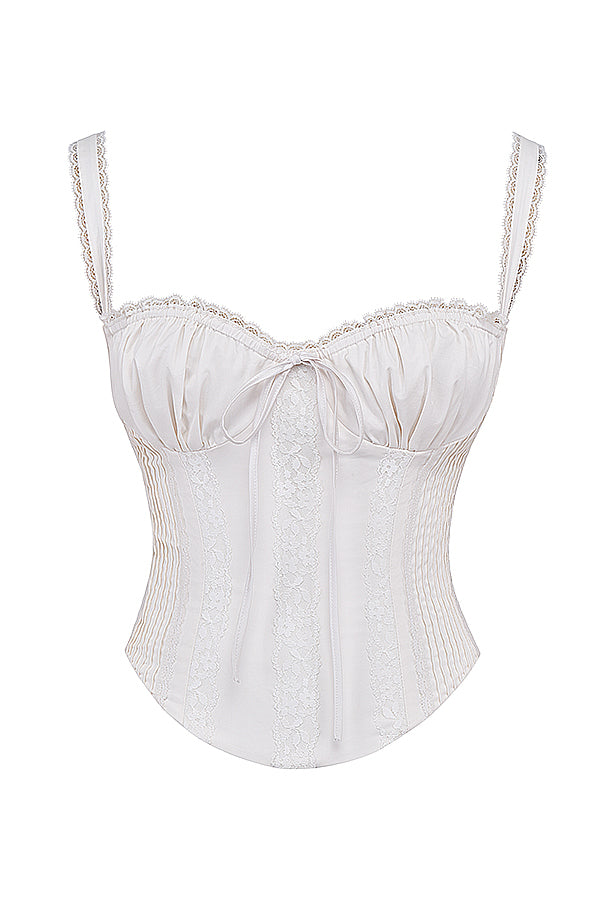 Levoire | Haut Corset Top Avec Décoration En Dentelle
