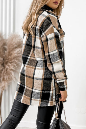 Levoire | Chemise Décontractée À Motifs Carreaux Avec Col