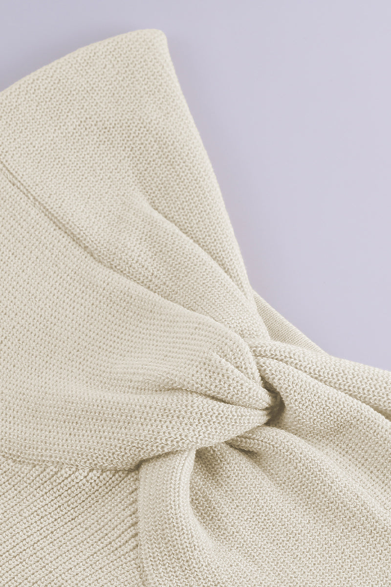 Levoire | Robe Sexy Solide Asymétrique Sans Bretelles À Une Étape