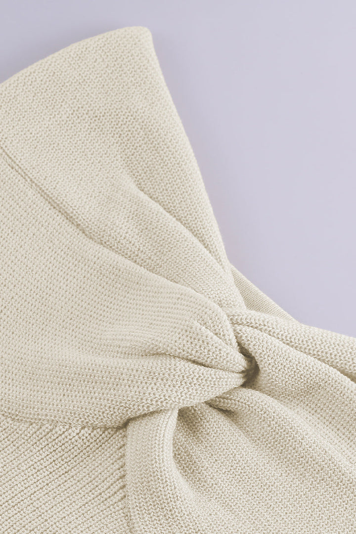 Levoire | Robe Sexy Solide Asymétrique Sans Bretelles À Une Étape