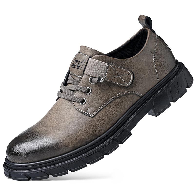 Levoire | Bottes Cargo en cuir Khaki (Hauteur)
