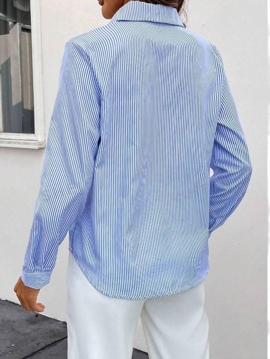 Levoire | Chemise Classique Rayée À Manches Longues