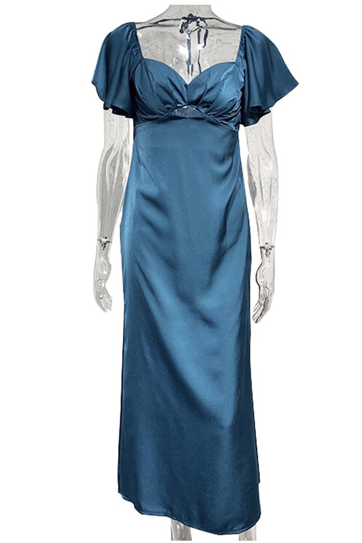 Levoire | Robe Sexy Unicolore À Encolure Évasée