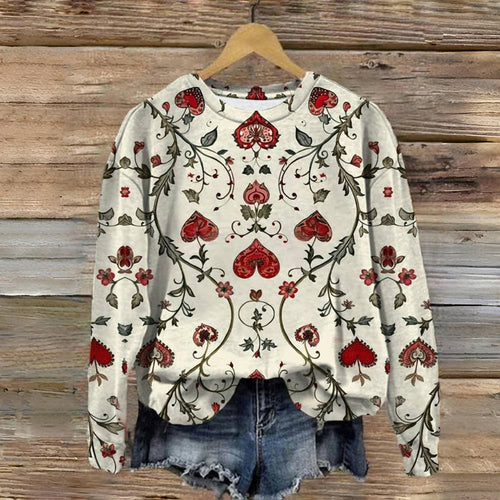 Levoire | Shirt À Imprimé Coeur Vintage