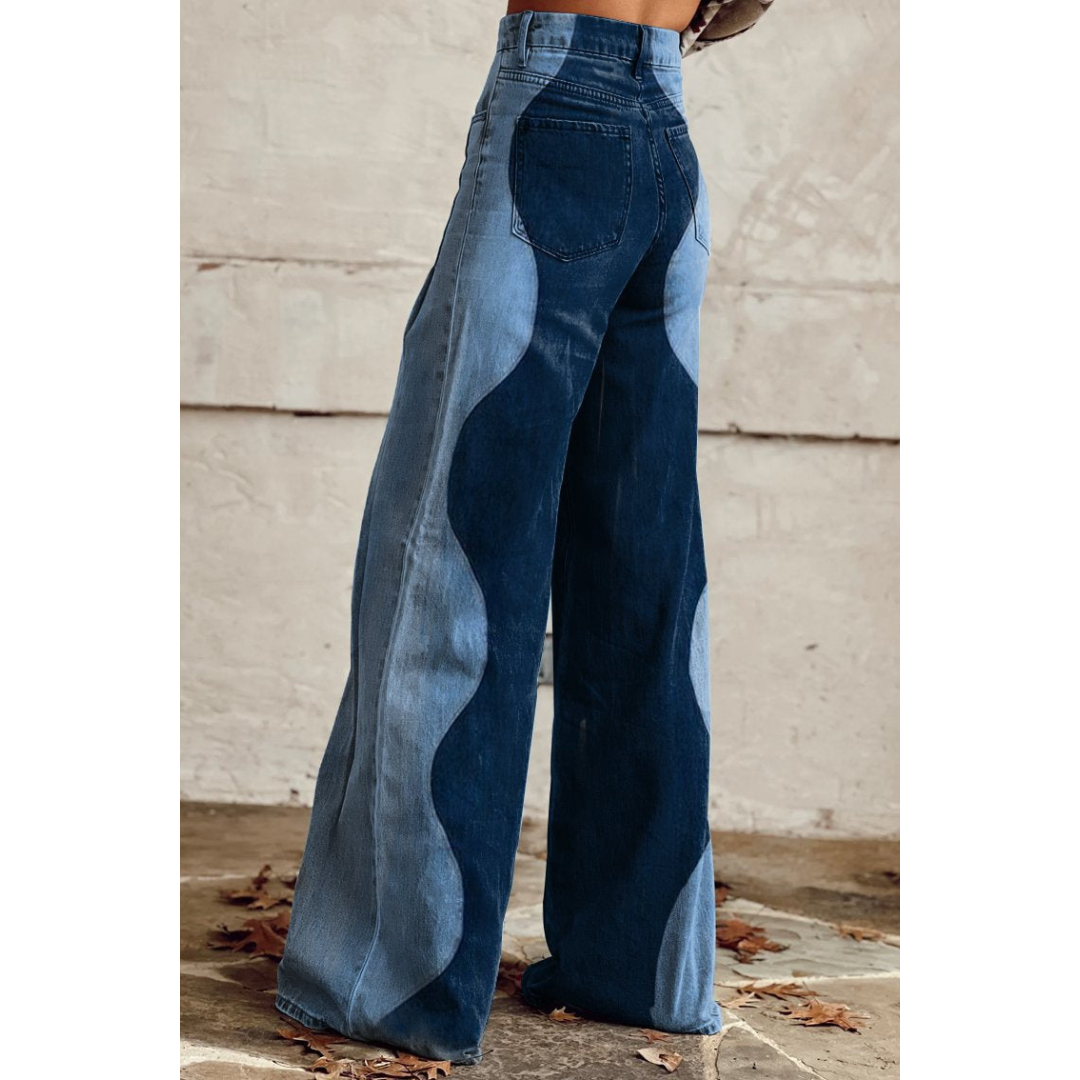 Levoire | Pantalon Large À Design Ondulé