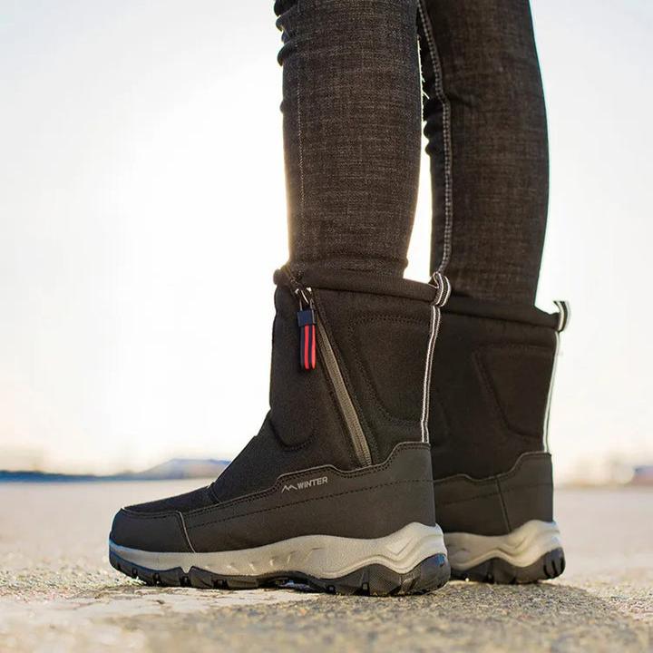 Levoire | Bottes de neige doublées antidérapantes avec zip latéral