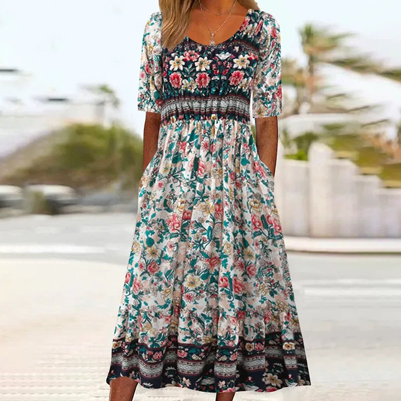 Levoire | Robe Plissée À Fleurs