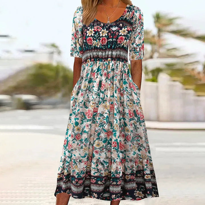 Levoire | Robe Plissée À Fleurs