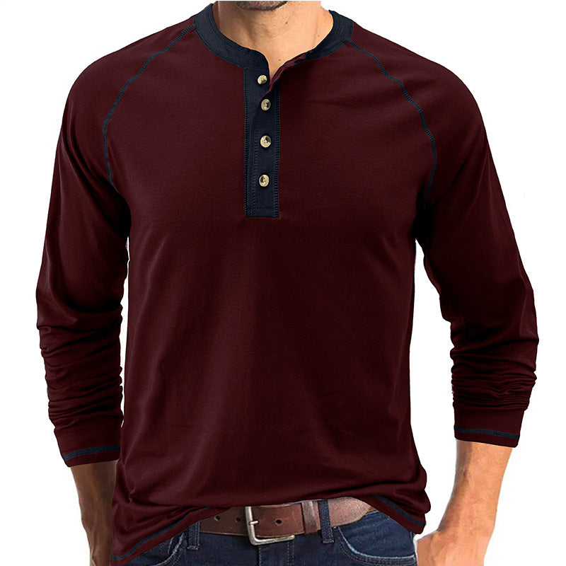Levoire | T-shirt en coton doux vin rouge