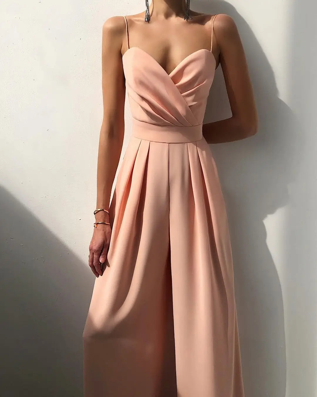 Levoire | Combinaison Sans Bretelles À Taille Haute Et Pantalons Larges Pour Femmes