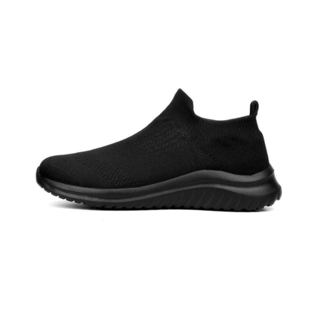 Levoire | Très Confortables Baskets Pour Hommes Avec Une Large Pointe Noir