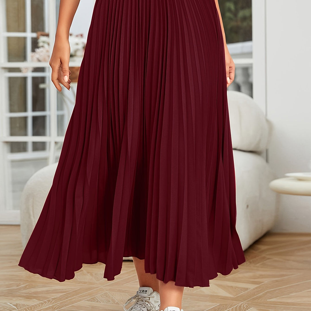 Levoire | Plissé Uni Boucle Coupe Jupe