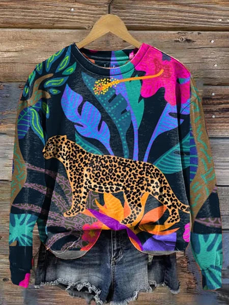 Levoire | WildPrint Pull à col rond Style 2