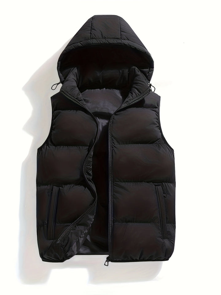 Levoire | Sweat À Capuche Sans Manches Avec Fermeture Éclair Noir