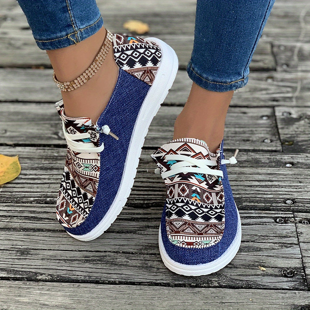 Levoire | Chaussures en toile avec impression