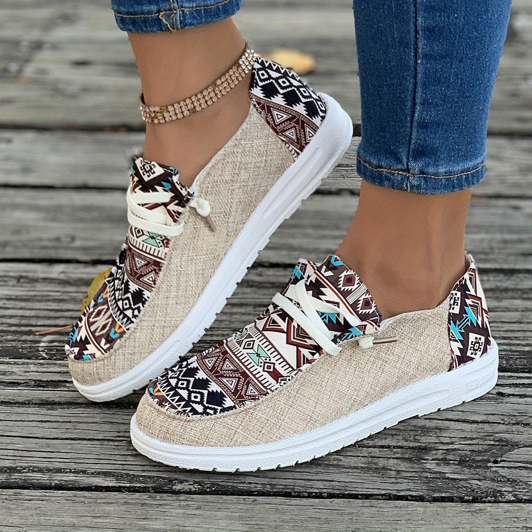 Levoire | Chaussures en toile avec impression