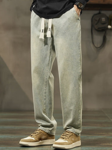 Levoire | Printemps/Automne, Pantalons Droits En Jean Décontractés Pour Hommes