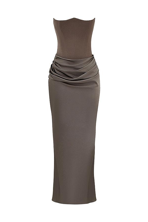 Levoire | Corset Maxi Dress - Off-Shoulder