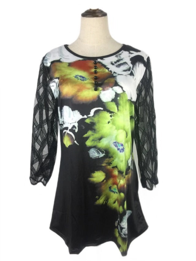 Levoire | T-shirt imprimé tendance à manches courtes D