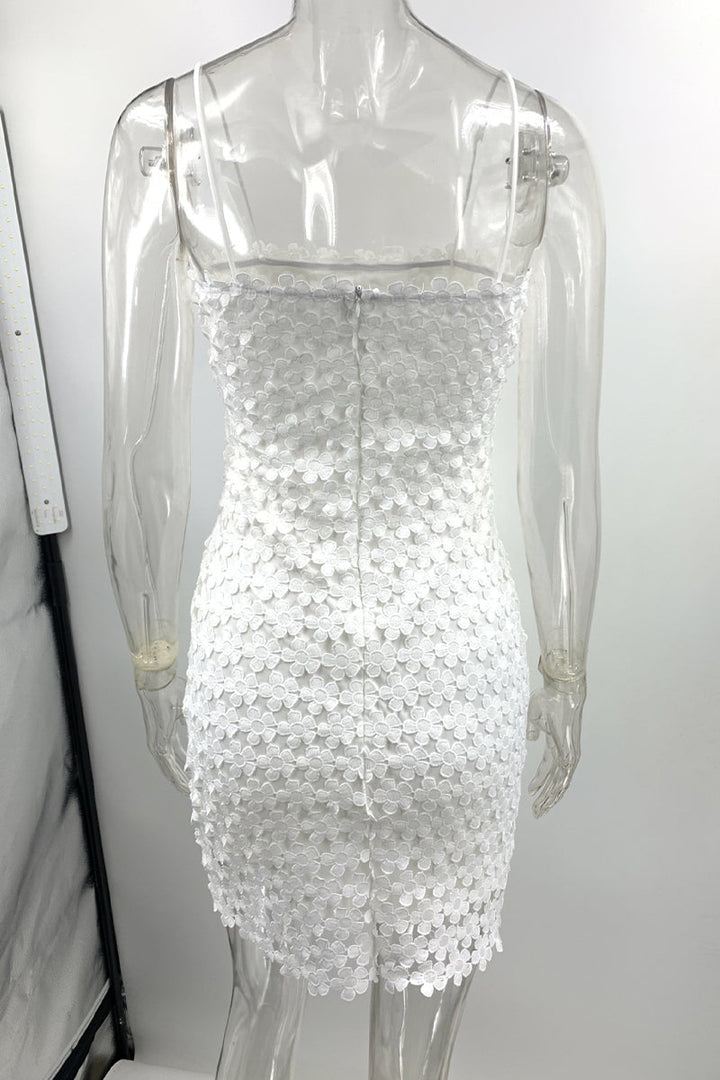 Levoire | Sexy Solide Dentelle Découpée Robe Décolleté