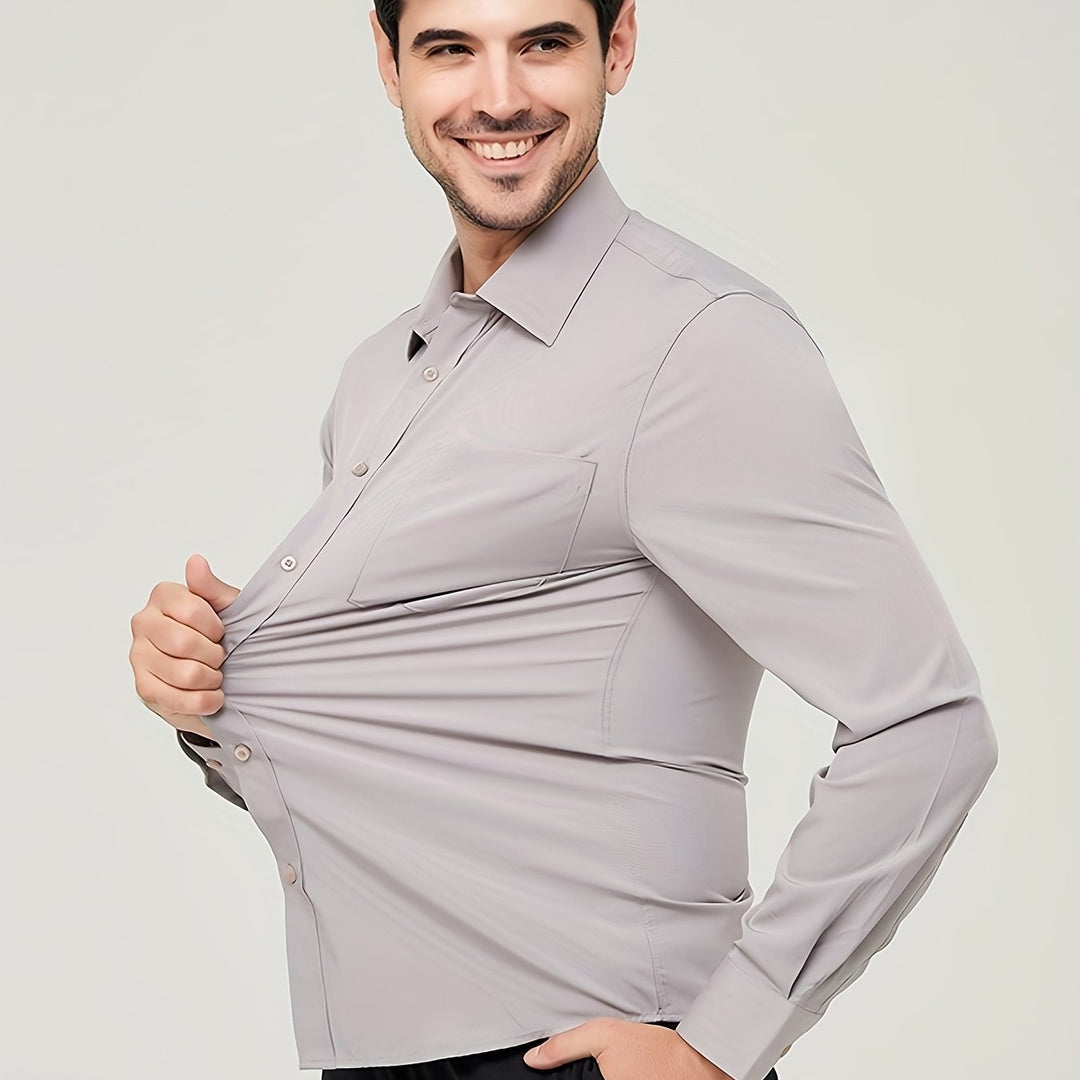 Levoire | Chemise De Business En Coton Respirant Pour Homme Gris clair