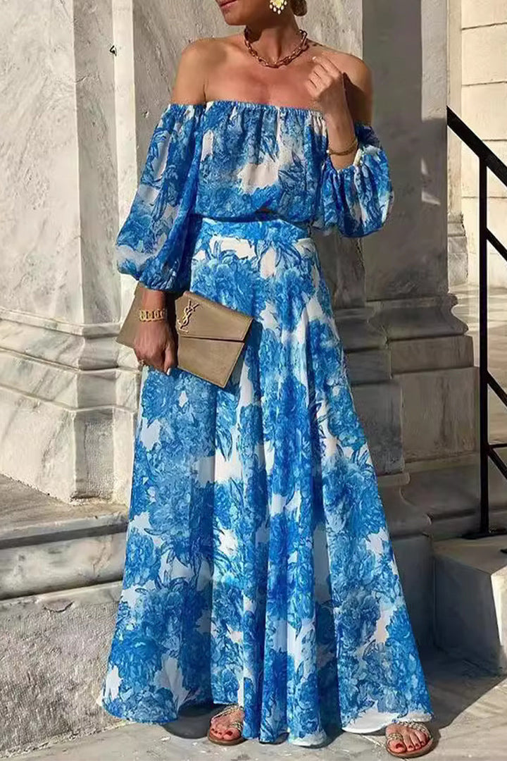 Levoire | Robes Alinien Offshoulder Patchwork Fleurs Sexy