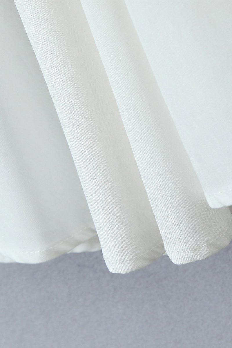 Levoire | Robe Décontractée Unie À Lacets Drapée Sans Manches