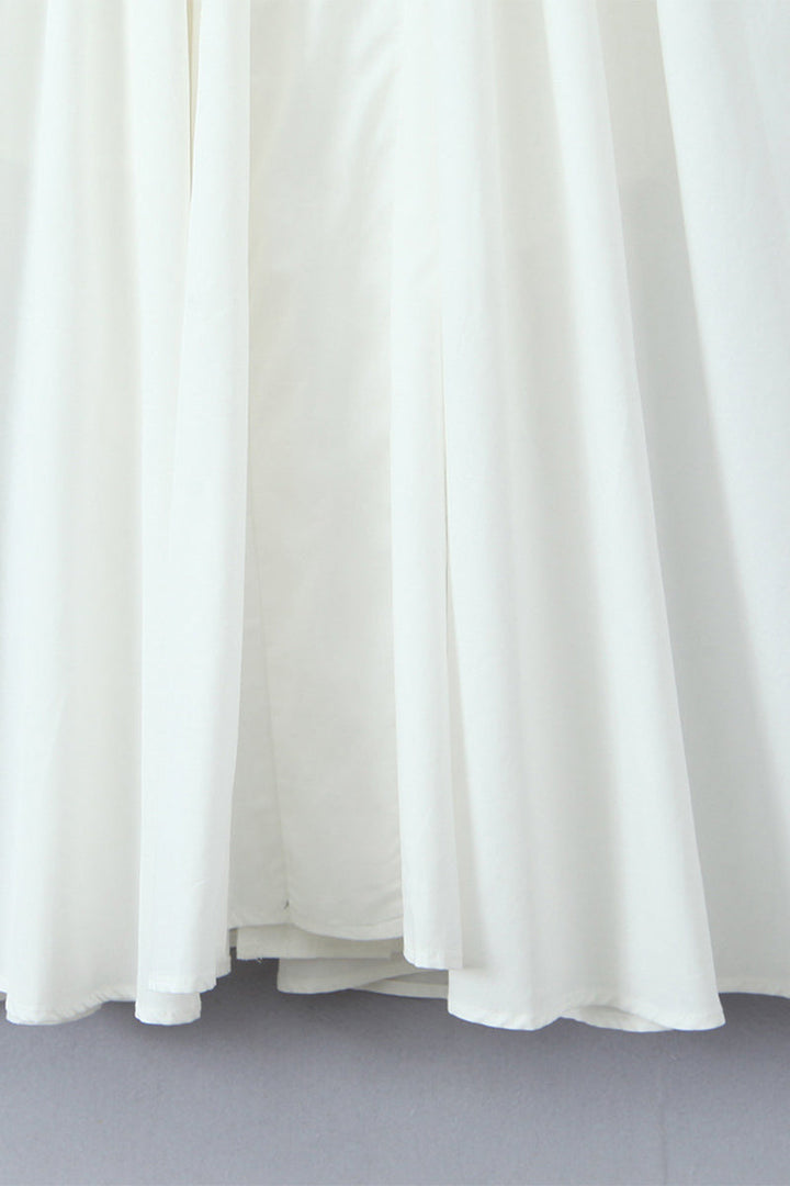 Levoire | Robe Décontractée Unie À Lacets Drapée Sans Manches