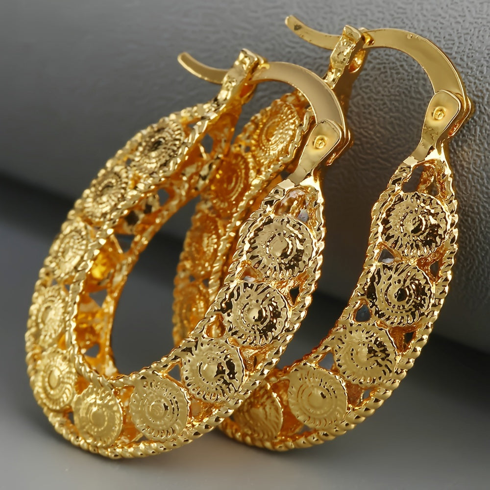 Levoire | Créoles Chunky Filigrane Uniques En Or 14Kt Doré