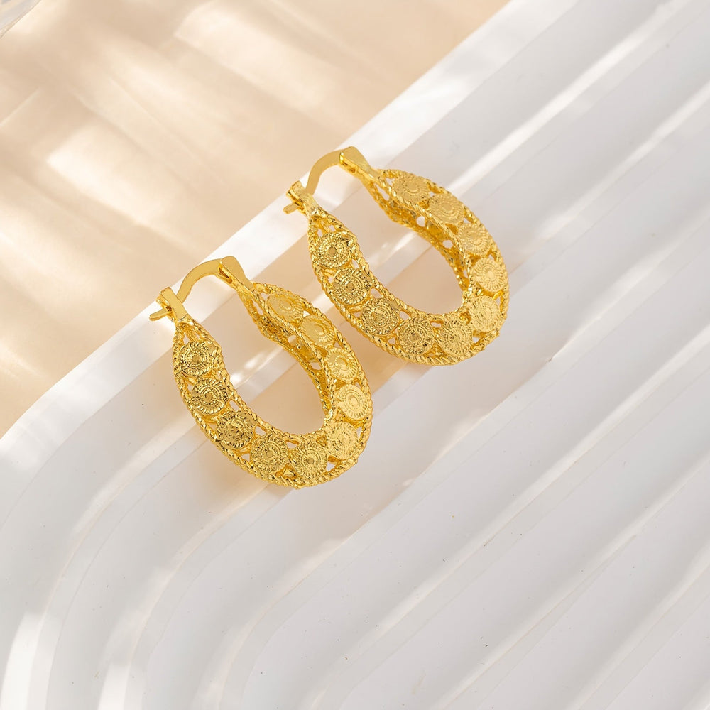 Levoire | Créoles Chunky Filigrane Uniques En Or 14Kt