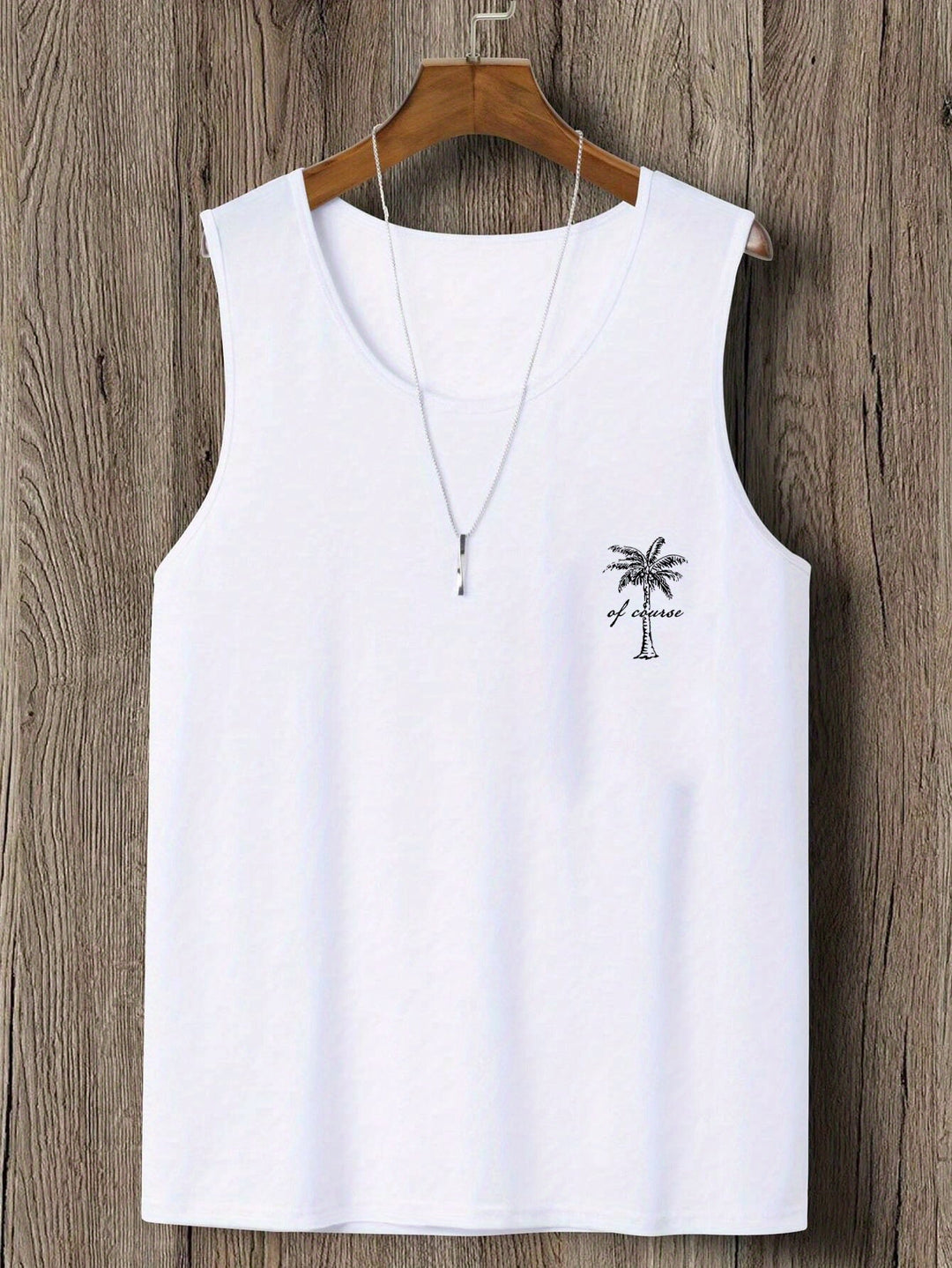 Levoire | Slim Fit Débardeur Homme Avec Motif De Palmier