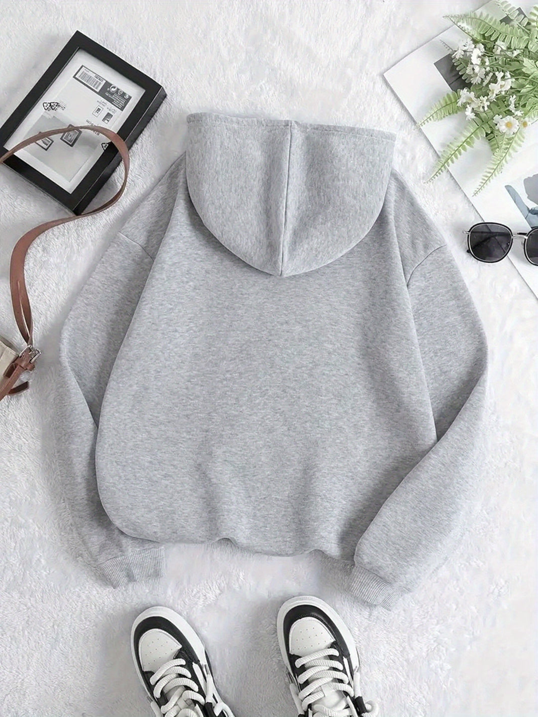 Levoire | Sweat À Capuche Élégant Pour Femmes Avec Imprimé Lettre Et Poche Kangourou
