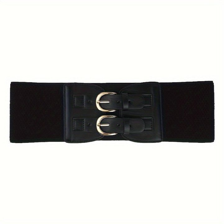 Levoire | Double Boucles Similicuir Ceinture Large Élégante & Flatteuse
