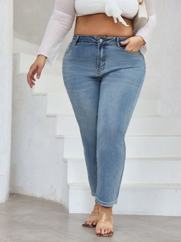Levoire | Jeans De Location Grande Taille Taille Haute Et Coupe Droite