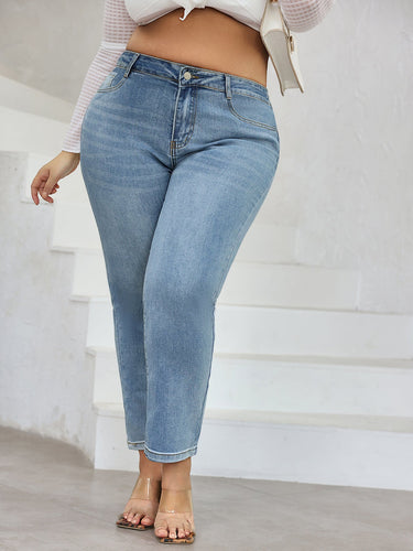 Levoire | Jeans De Location Grande Taille Taille Haute Et Coupe Droite