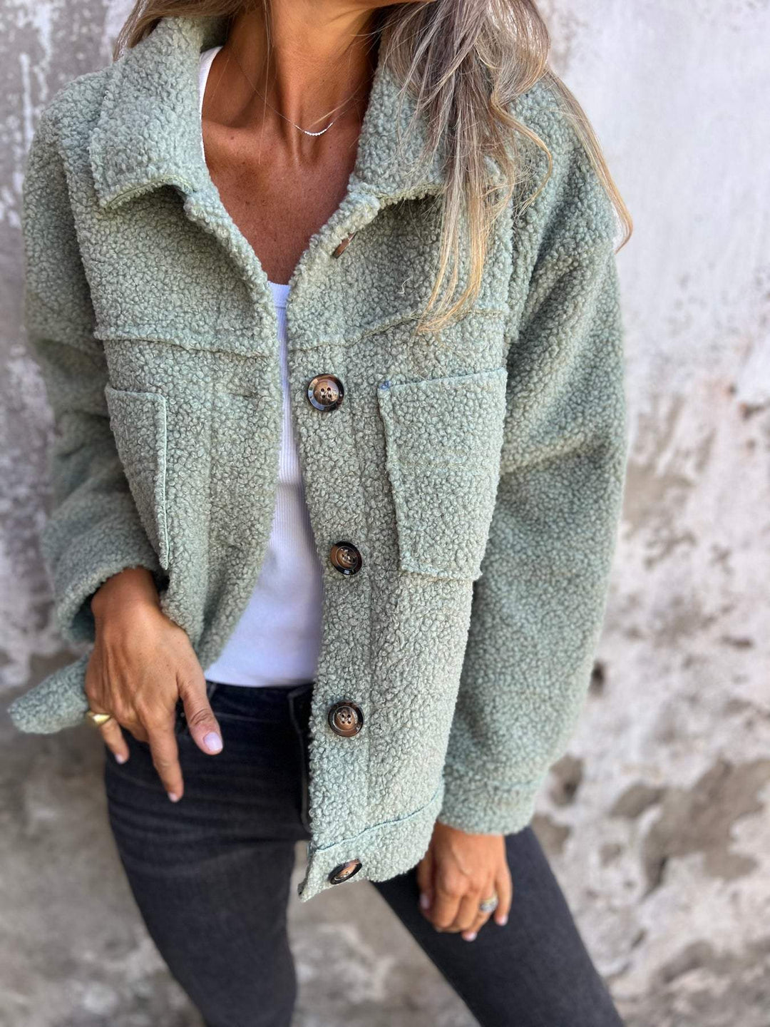 Levoire | Revers Chauffante Blouson Court Vert