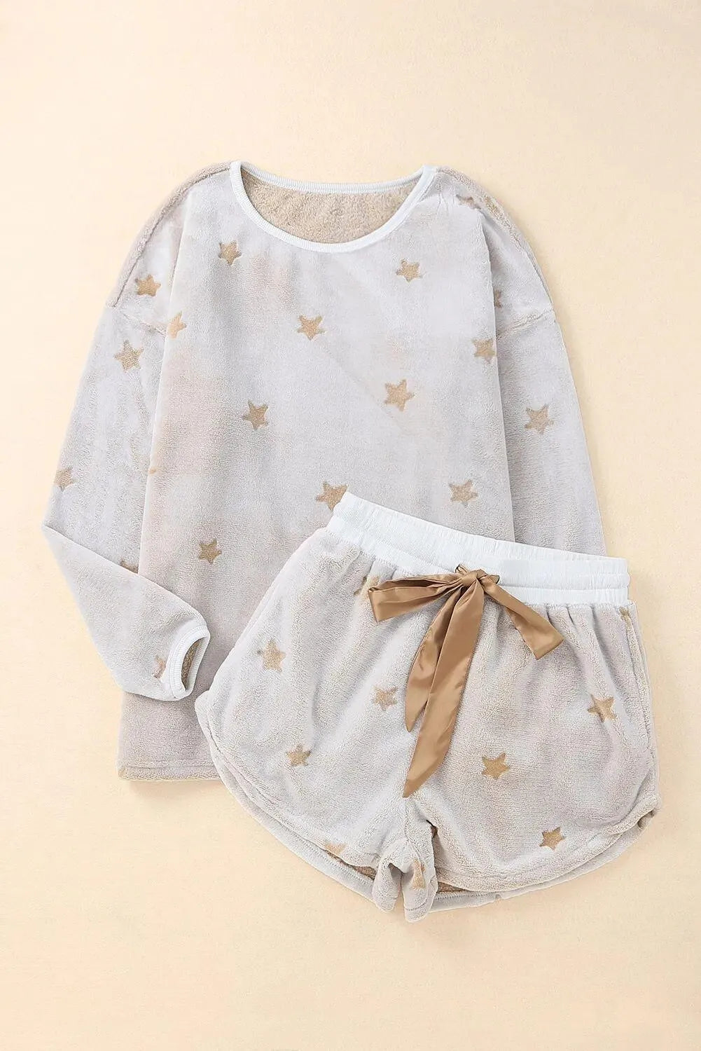 Levoire | Ensemble en tissu fluffy avec étoile à cinq branches pour femmes