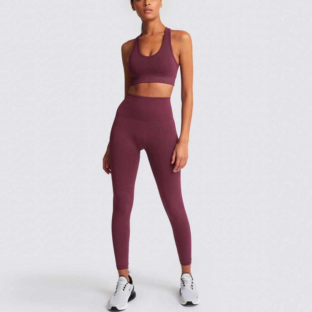 Levoire | Ensemble De Gym Sans Manches Pour Les Effets De Levage Et De Sculptage Bordeaux