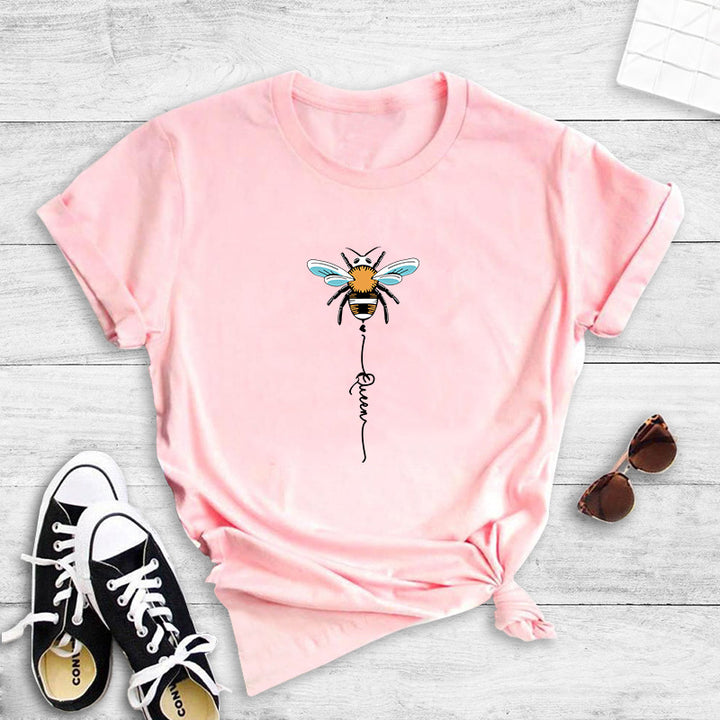 T-shirt pour femmes avec design créatif d'abeille Levoire