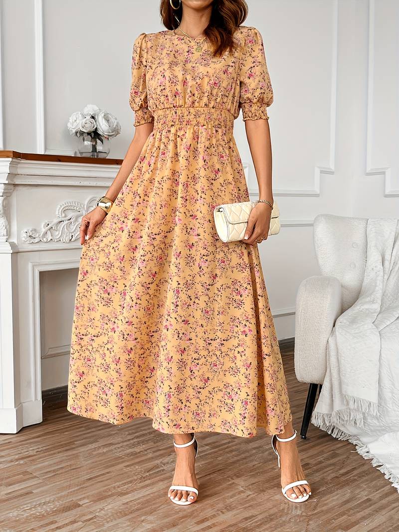 Levoire | Robe Col Rond Imprimé Floral Été