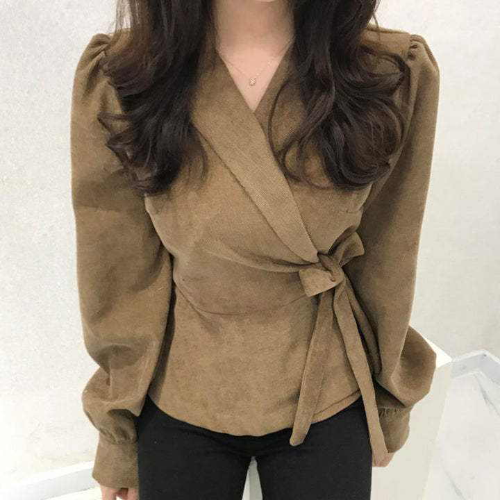 Levoire | Chemise À Manches Bouffantes Et Lien Sur Le Côté Pour Femmes