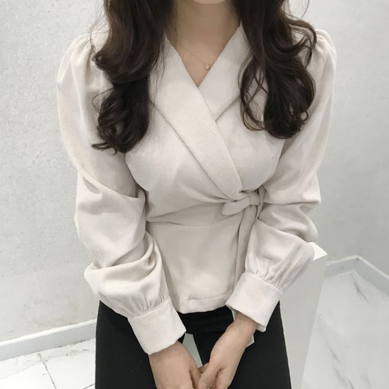 Levoire | Chemise À Manches Bouffantes Et Lien Sur Le Côté Pour Femmes