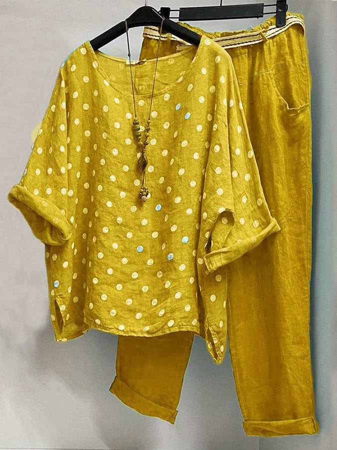 Levoire | Mode Femme Avec Imprimé Pois Jaune