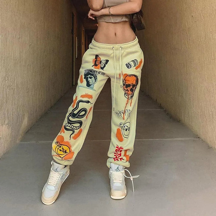 Levoire | Pantalons femme Element Trend Imprimé Jaune